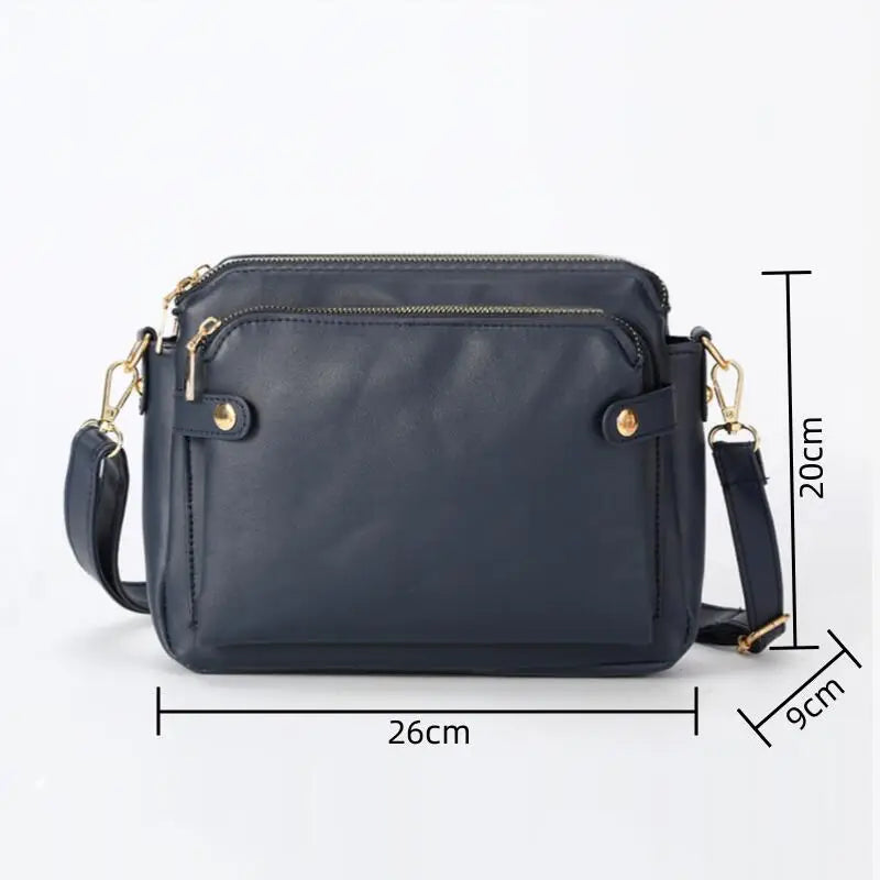 Bolsa de Couro Crossbody Veneza 2 em 1