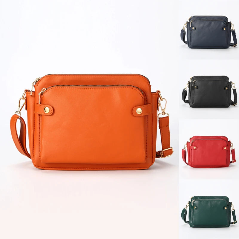 Bolsa de Couro Crossbody Veneza 2 em 1